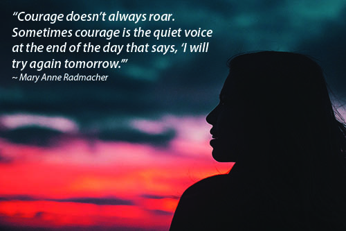 courage quote and photo